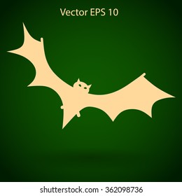 flying bat vector illustration