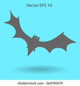 flying bat vector illustration