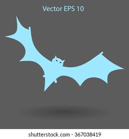 flying bat vector illustration