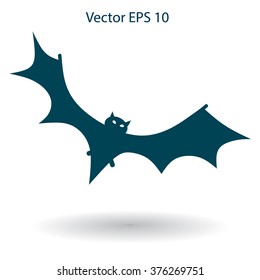 flying bat vector illustration