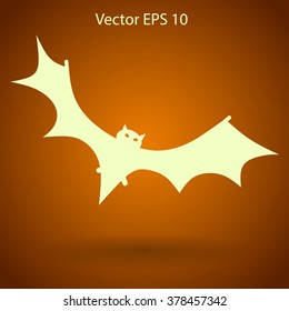 flying bat vector illustration