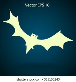 flying bat vector illustration