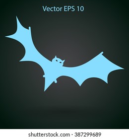 flying bat vector illustration