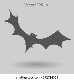 flying bat vector illustration