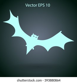 flying bat vector illustration