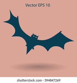 flying bat vector illustration