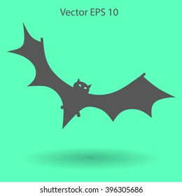 flying bat vector illustration