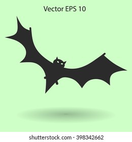 flying bat vector illustration