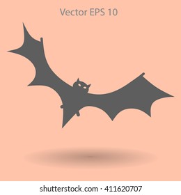 flying bat vector illustration