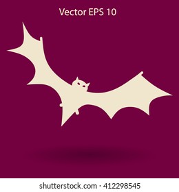 flying bat vector illustration