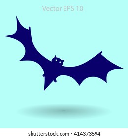 flying bat vector illustration