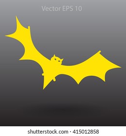 flying bat vector illustration