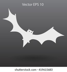 flying bat vector illustration