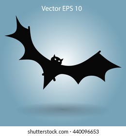 flying bat vector illustration