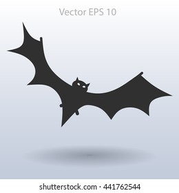 flying bat vector illustration