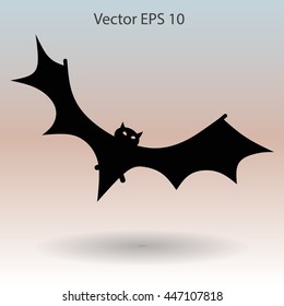 flying bat vector illustration
