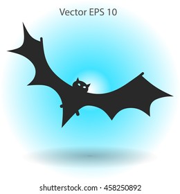 flying bat vector illustration