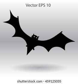 flying bat vector illustration