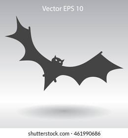 flying bat vector illustration