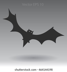 flying bat vector illustration