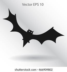 flying bat vector illustration