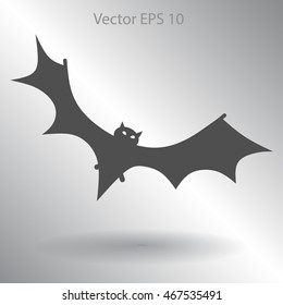flying bat vector illustration