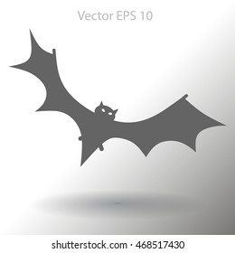 flying bat vector illustration