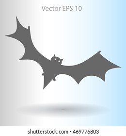 flying bat vector illustration