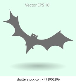 flying bat vector illustration