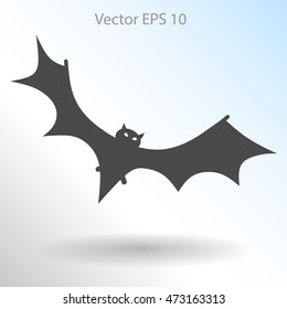 flying bat vector illustration