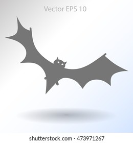 flying bat vector illustration
