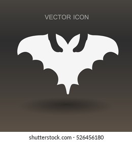 flying bat vector illustration