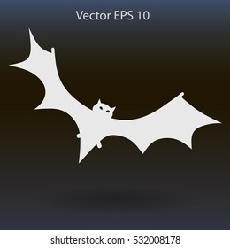 flying bat vector illustration