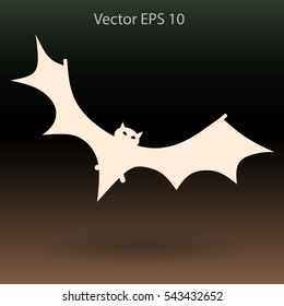 flying bat vector illustration