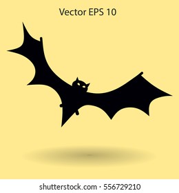 flying bat vector illustration