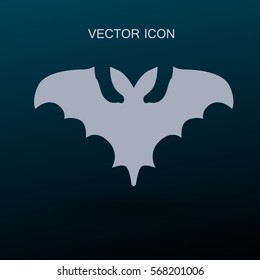 flying bat vector illustration