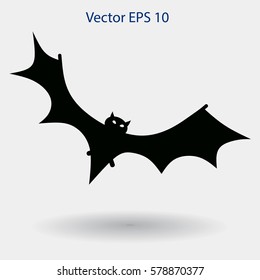 flying bat vector illustration