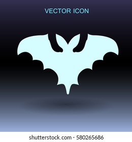 flying bat vector illustration