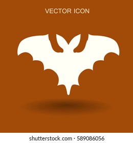 flying bat vector illustration