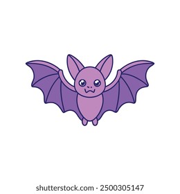 Flying bats vector illustration with cartoon, clipart, and line art design.