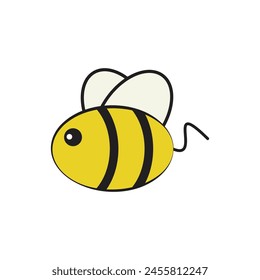 flying bee vector illustration, vector illsutration for any design or etc