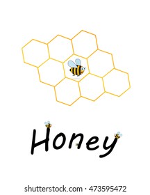 flying bee.honey