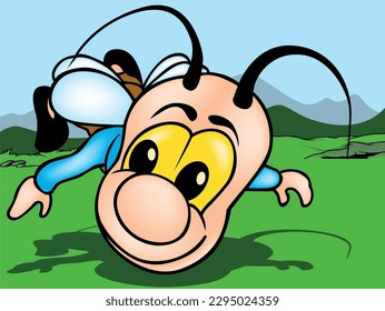 A Flying Beetle and