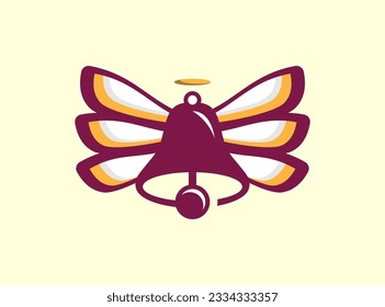 Flying Bell Logo design template