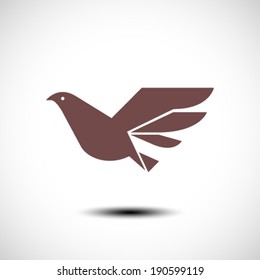 Flying Bird abstract icon