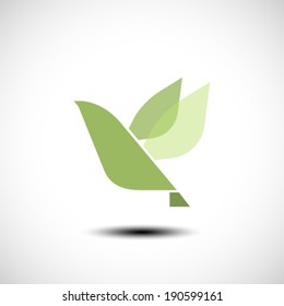 Flying Bird abstract icon
