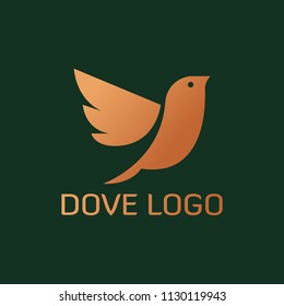 Flying Bird Abstract Logo design vector template.