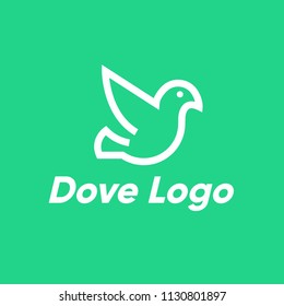 Flying Bird Abstract Logo design vector template.
