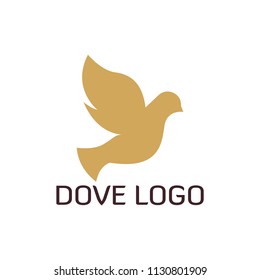 Flying Bird Abstract Logo design vector template.
