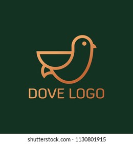 Flying Bird Abstract Logo design vector template.
